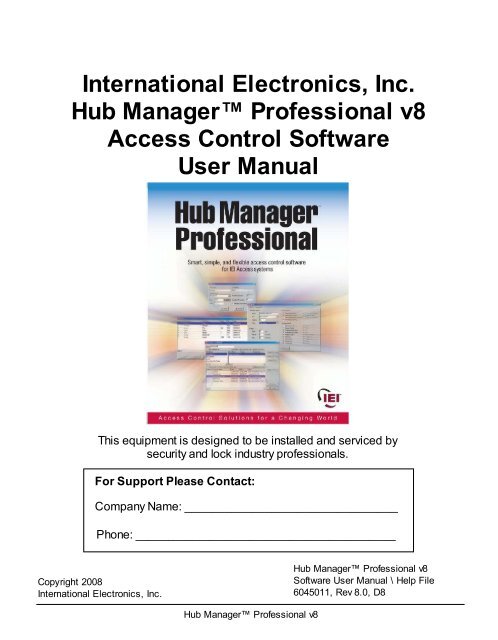 IEI Hub Manager Professional v8 - Linear