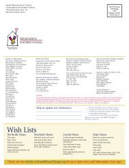 Wish Lists - Ronald McDonald House Charities of Chicagoland and ...