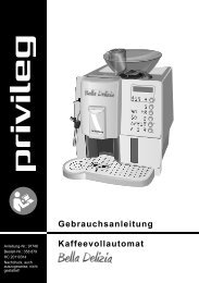 Gebrauchsanleitung Kaffeevollautomat - Schwab