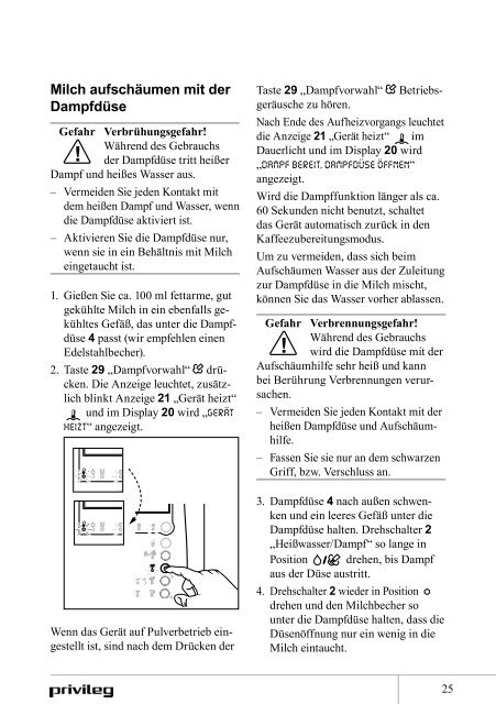 Gebrauchsanleitung Kaffeevollautomat - Schwab