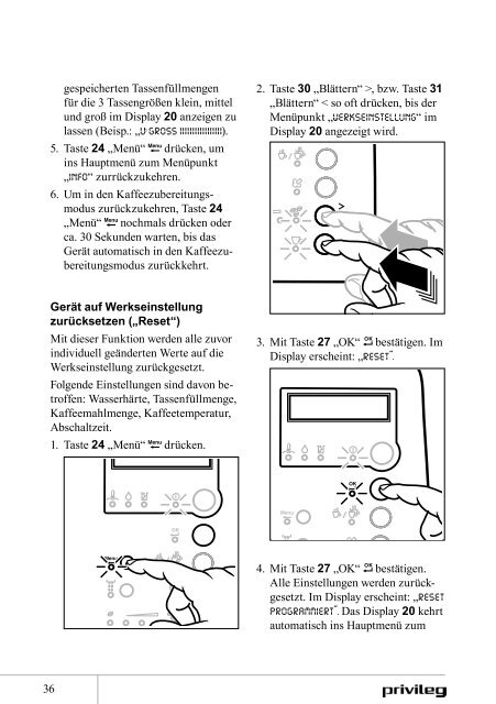 Gebrauchsanleitung Kaffeevollautomat - Schwab