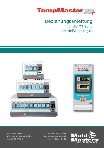 TMB Operating Manual - Mold-Masters