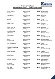 Referenzliste Raum Nordrhein-Westfalen / Schleswig-Holstein