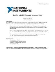Certified LabVIEW Associate Developer Exam Test Booklet