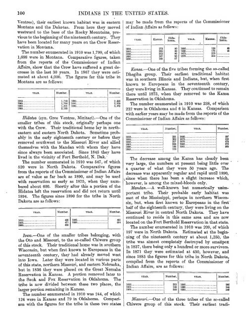 Indian population in the United States and Alaska. 1910 - RootsWeb