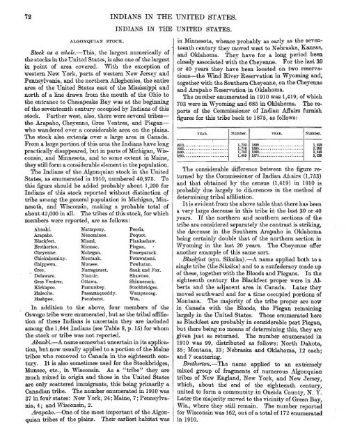 Indian population in the United States and Alaska. 1910 - RootsWeb