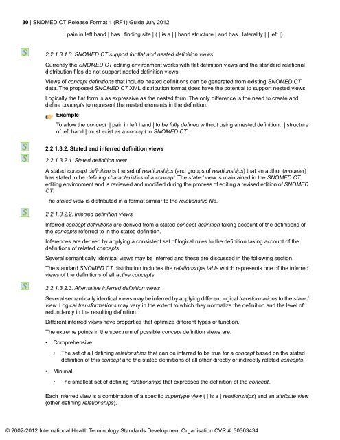 SNOMED CT® Release Format 1 (RF1) Guide - ihtsdo