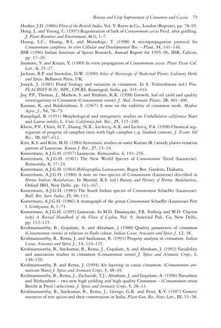 The genus Cinnamomum