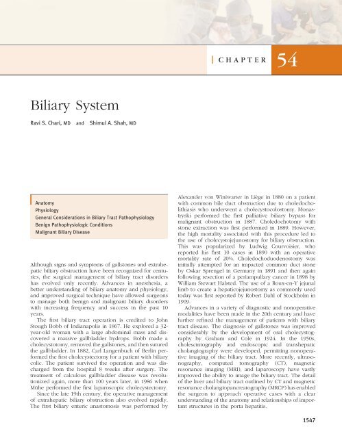 Ch. 54 – Biliary System