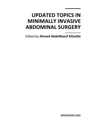 UPDATED TOPICS IN MINIMALLY INVASIVE ABDOMINAL SURGERY