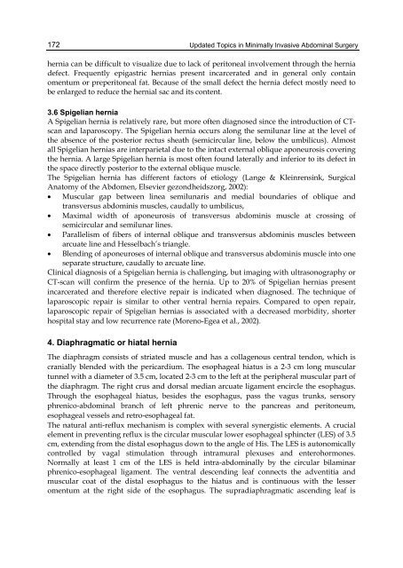 UPDATED TOPICS IN MINIMALLY INVASIVE ABDOMINAL SURGERY