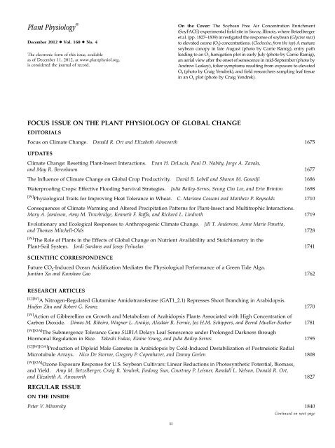 TOC (PDF) - Plant Physiology