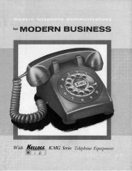 KMG Dial Intercom System Brochure No 5712 - Stromberg-Carlson ...