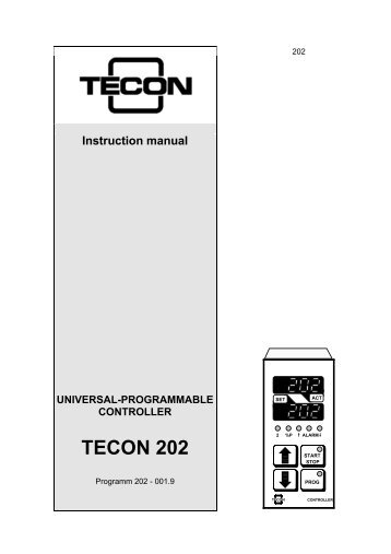 Instruction manual UNIVERSAL-PROGRAMMABLE ... - Tecon AG