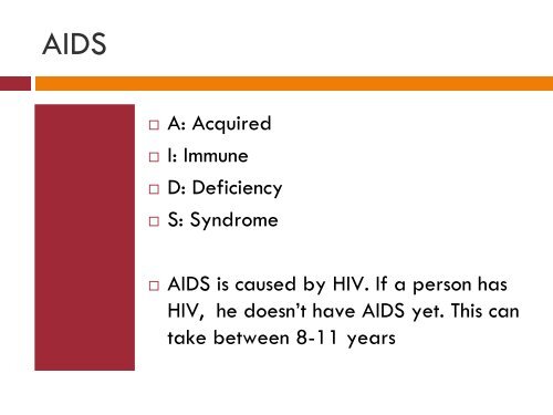 What is HIV and AIDS?