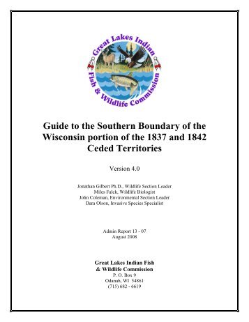 Guide to the Southern Boundary of - Great Lakes Indian Fish and ...