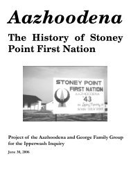 Aazhoodena: The History of Stoney Point First Nation