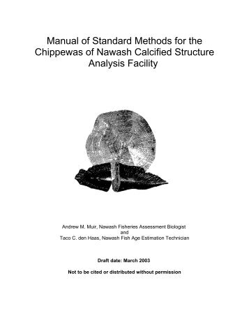Download Manual of Standard Methods - Chippewas of Nawash ...