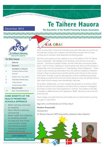 Te Taihere Hauora Newsletter