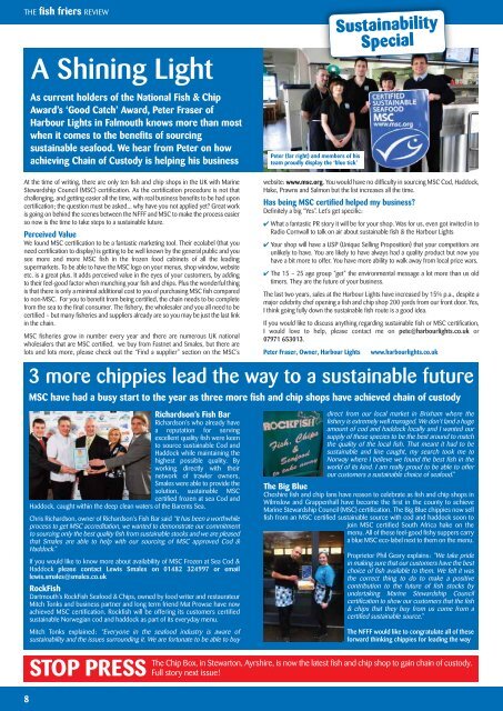 Fish friers Review - Mar / Apr 2012 - Issue 2 - National Federation of ...