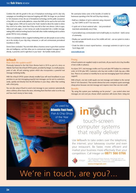 Fish friers Review - Mar / Apr 2012 - Issue 2 - National Federation of ...