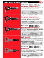 Pick & 4-Bolt Chipping Hammers - Rhino Assembly Corporation