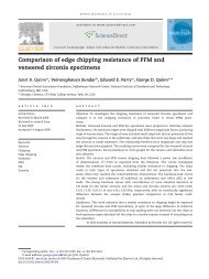 Comparison of edge chipping resistance of PFM and veneered ...