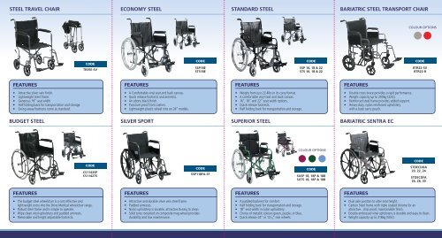 Steel Wheelchair Range 2009 - Drive Medical