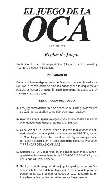 Reglas del Juego - RUIBAL  Reglas del juego, Juegos, Regla