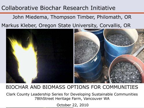 Collaborative Biochar Research Initiative - gwprojects.org