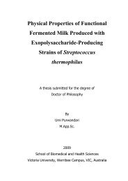 Physical Properties of Functional Fermented Milk Produced with ...