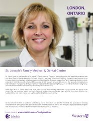 St Joseph's Family Medical Centre - Schulich School of Medicine ...