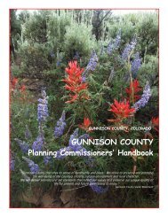 Gunnison County, CO Planning Commissioners' Handbook