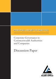 Corporate Governance in Commonwealth Authorities and Companies
