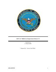 DoD CAC Middleware Requirements - IDManagement.gov