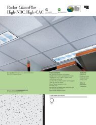 Radar ClimaPlus High CAC, High NRC Ceiling Panels - SC2290
