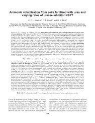 Ammonia volatilization from soils fertilized with urea ... - Weyerhaeuser