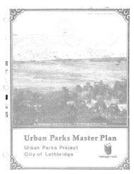 Urban Parks Master Plan - City of Lethbridge