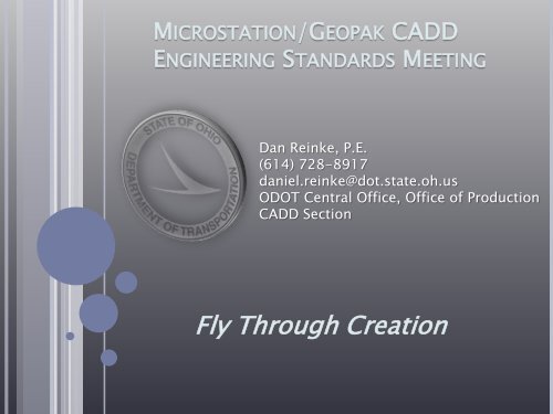 microstation/geopak cadd engineering standards meeting