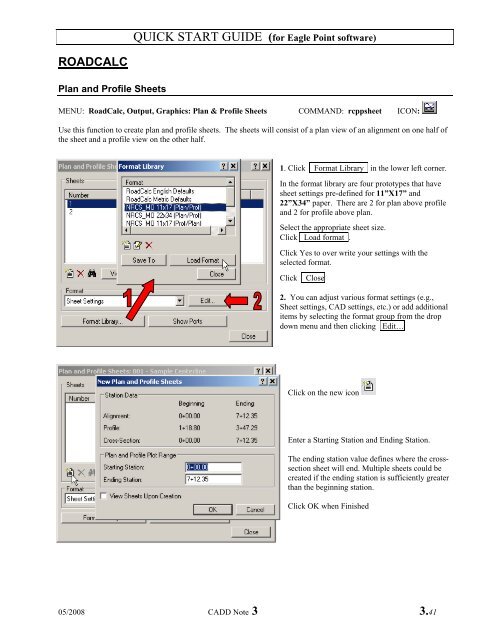 QUICK START GUIDE (for Eagle Point software)