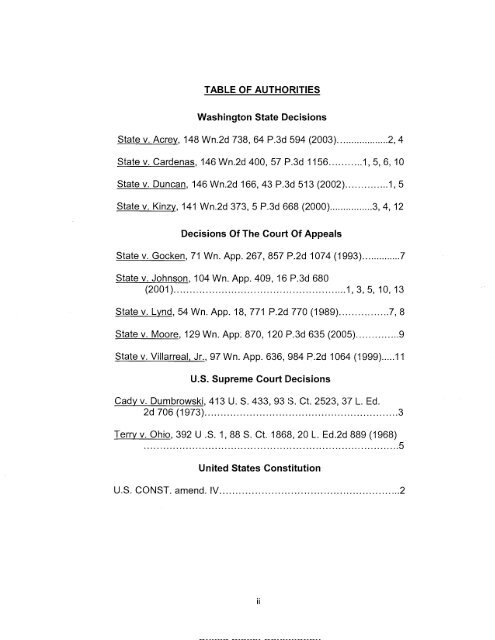 Appellant's Brief - Washington State Courts