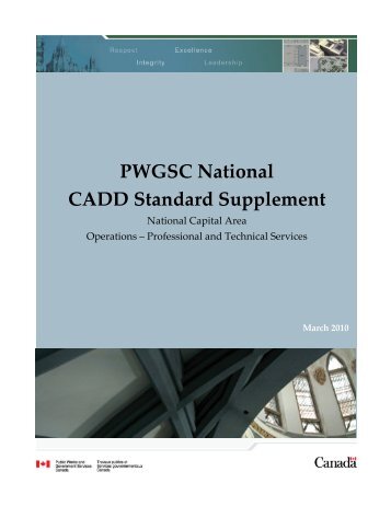 PWGSC National CADD Standard Supplement - Travaux publics et ...