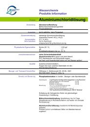 Aluminiumchloridlösung - Tessenderlo Schweiz AG