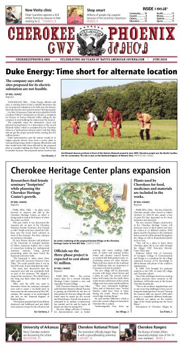 Cherokee Heritage Center plans expansion - Cherokee Phoenix
