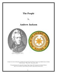 The People v. Andrew Jackson - Classroom Law Project