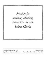 Procedure for Secondary Bleaching Brined Cherries with Sodium ...