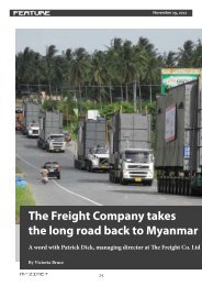 The Freight Company takes the long road back to Myanmar A word ...