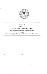 cbec's excise manual of supplimentary instructions - Central Excise ...