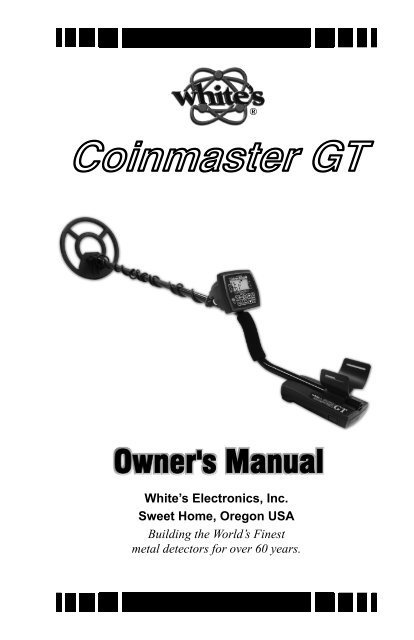 Coinmaster GT Instruction Manual.pdf - White's Metal Detectors