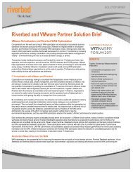 Riverbed and VMware Partner Solution Brief